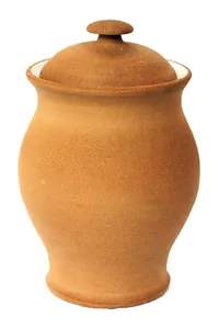 Kiremit Kapaklı Terrakota Kavanoz